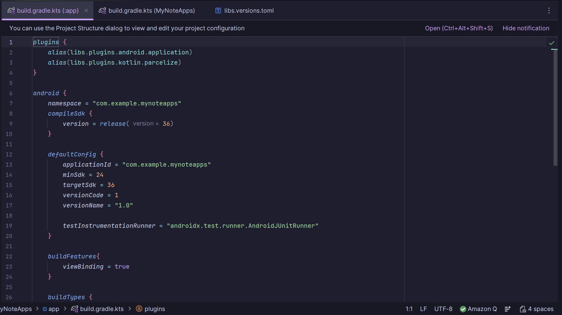 Gradle App Configuration